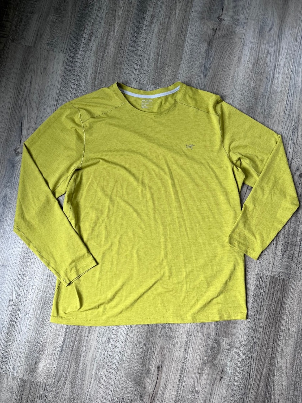 Arcteryx Cormac Crew Long Sleeve XL bright yellow -Sun Shirt - hiking